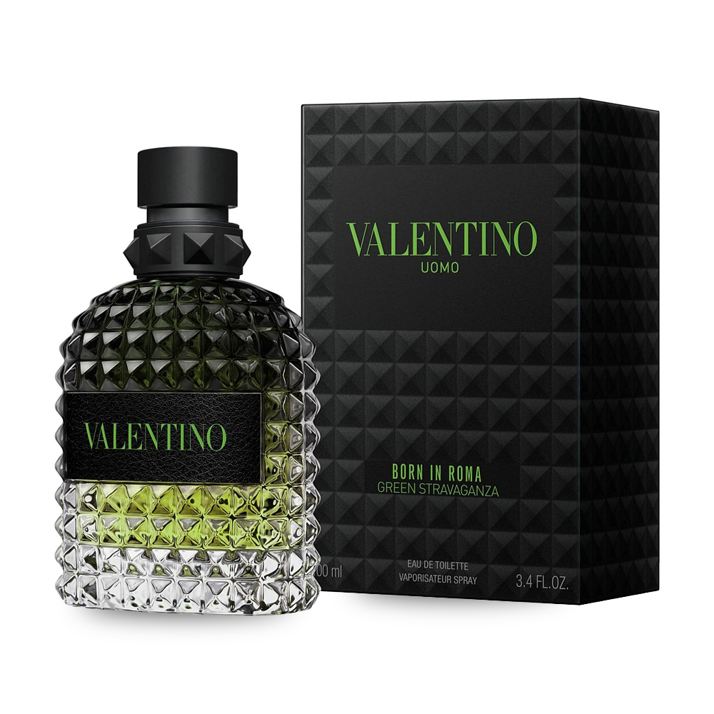 Born In Roma Green Stravaganza Edt Men, Valentino, FragrancePrime
