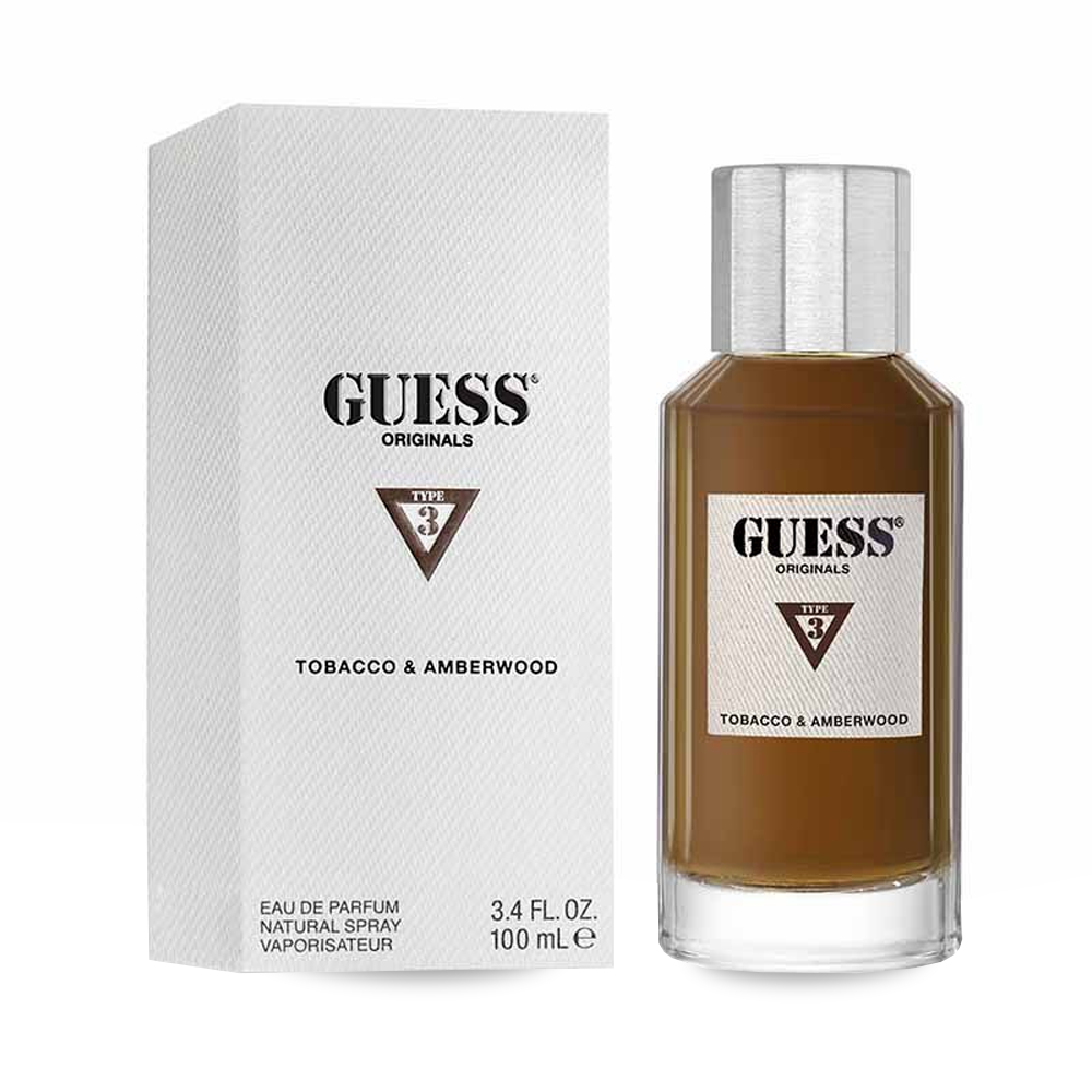 Guess Originals Type 3 Tobacco & Amber Wood Unisex, Guess, FragrancePrime